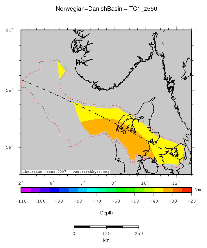 Norwegian-Danish Basin location map