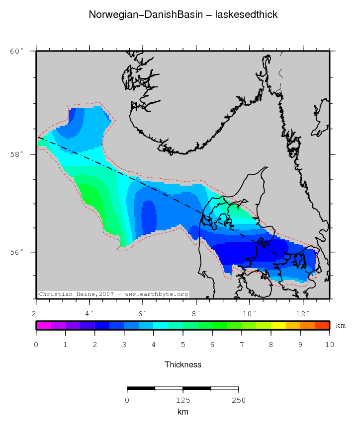 Norwegian-Danish Basin location map