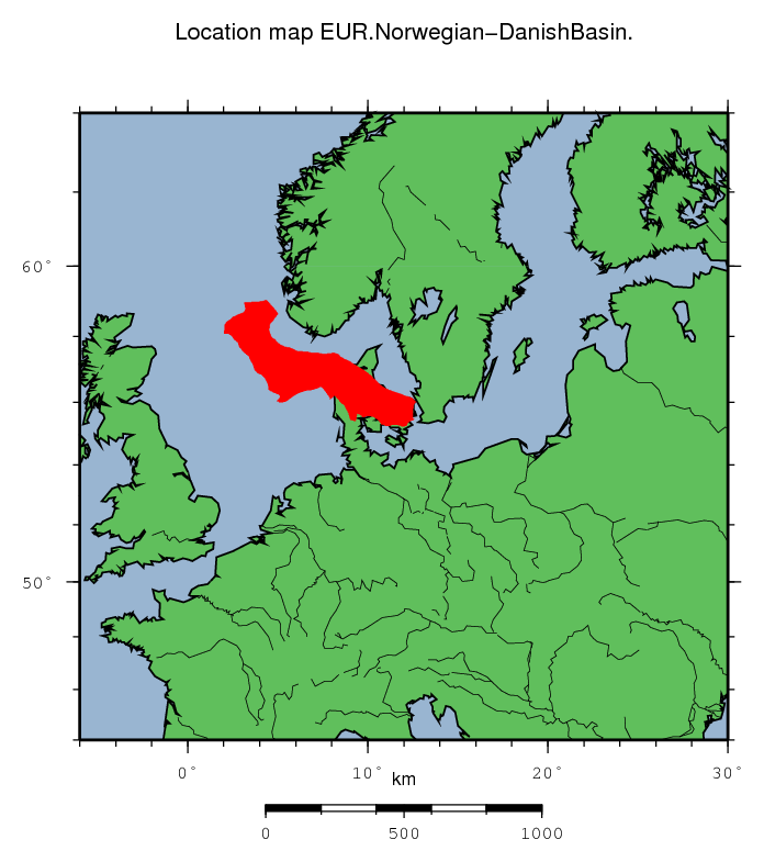 Norwegian-Danish Basin location map