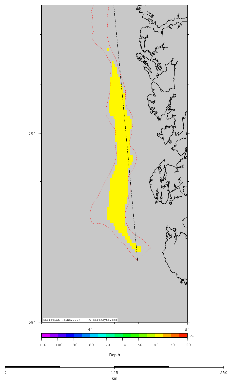 Oygarden Fault Zone location map