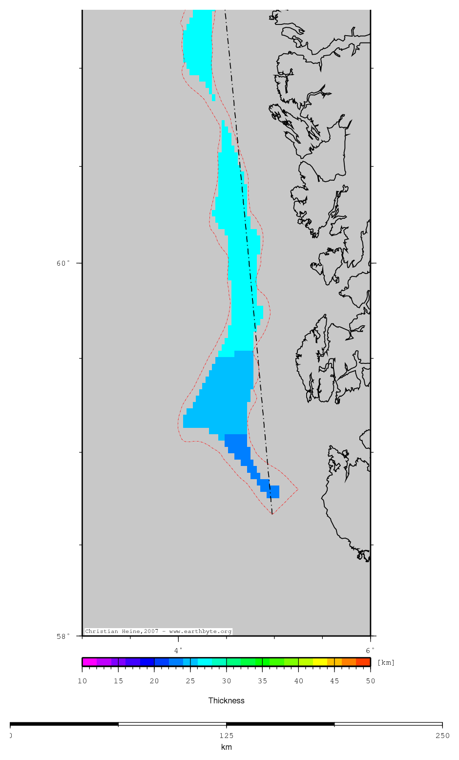 Oygarden Fault Zone location map