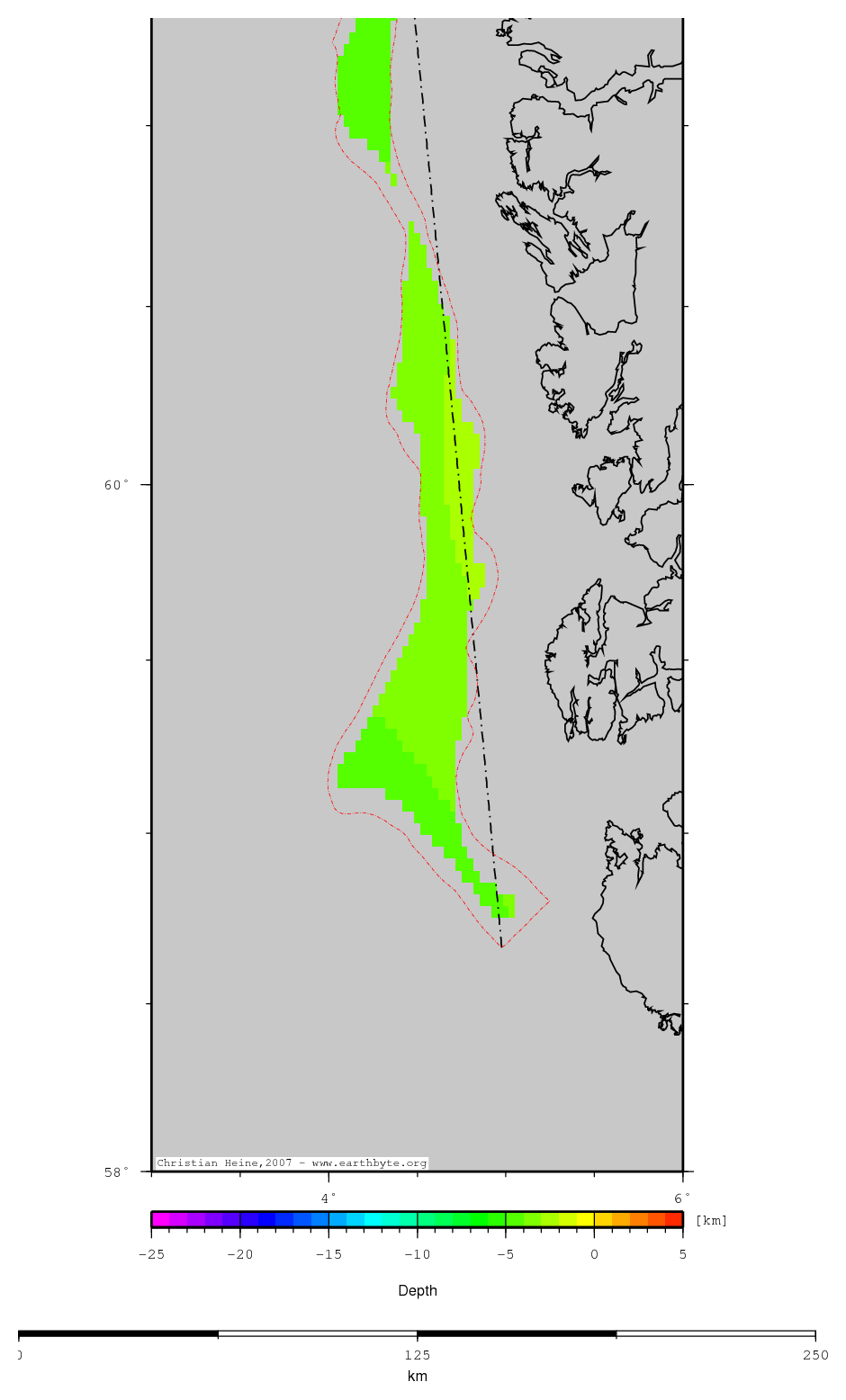 Oygarden Fault Zone location map