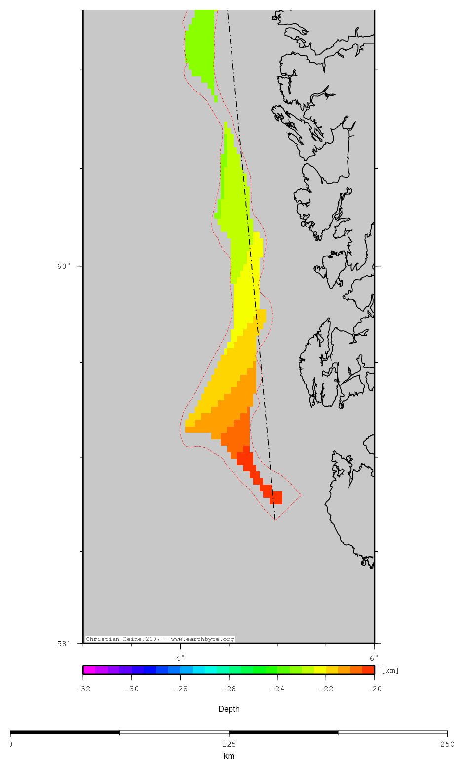 Oygarden Fault Zone location map