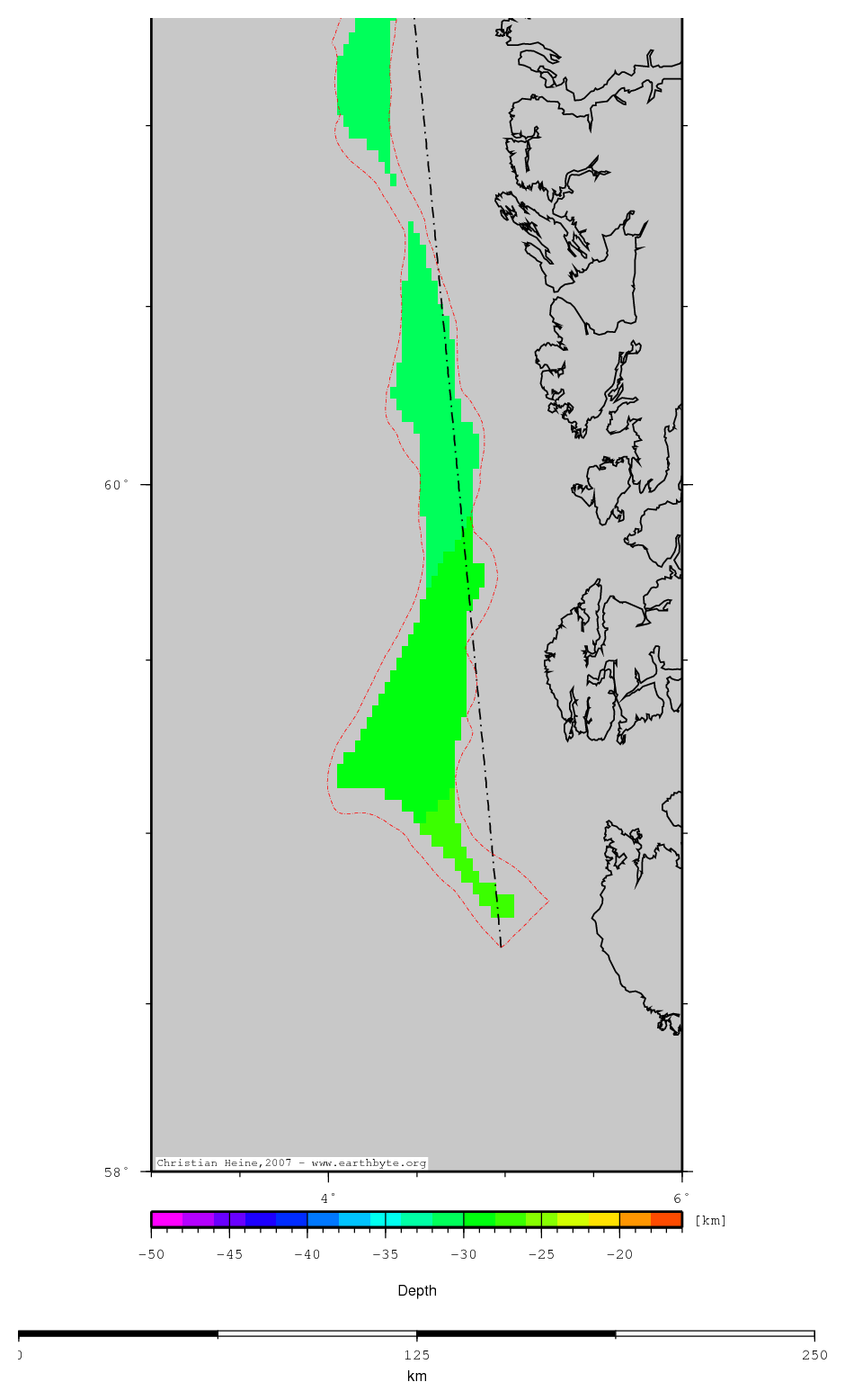 Oygarden Fault Zone location map