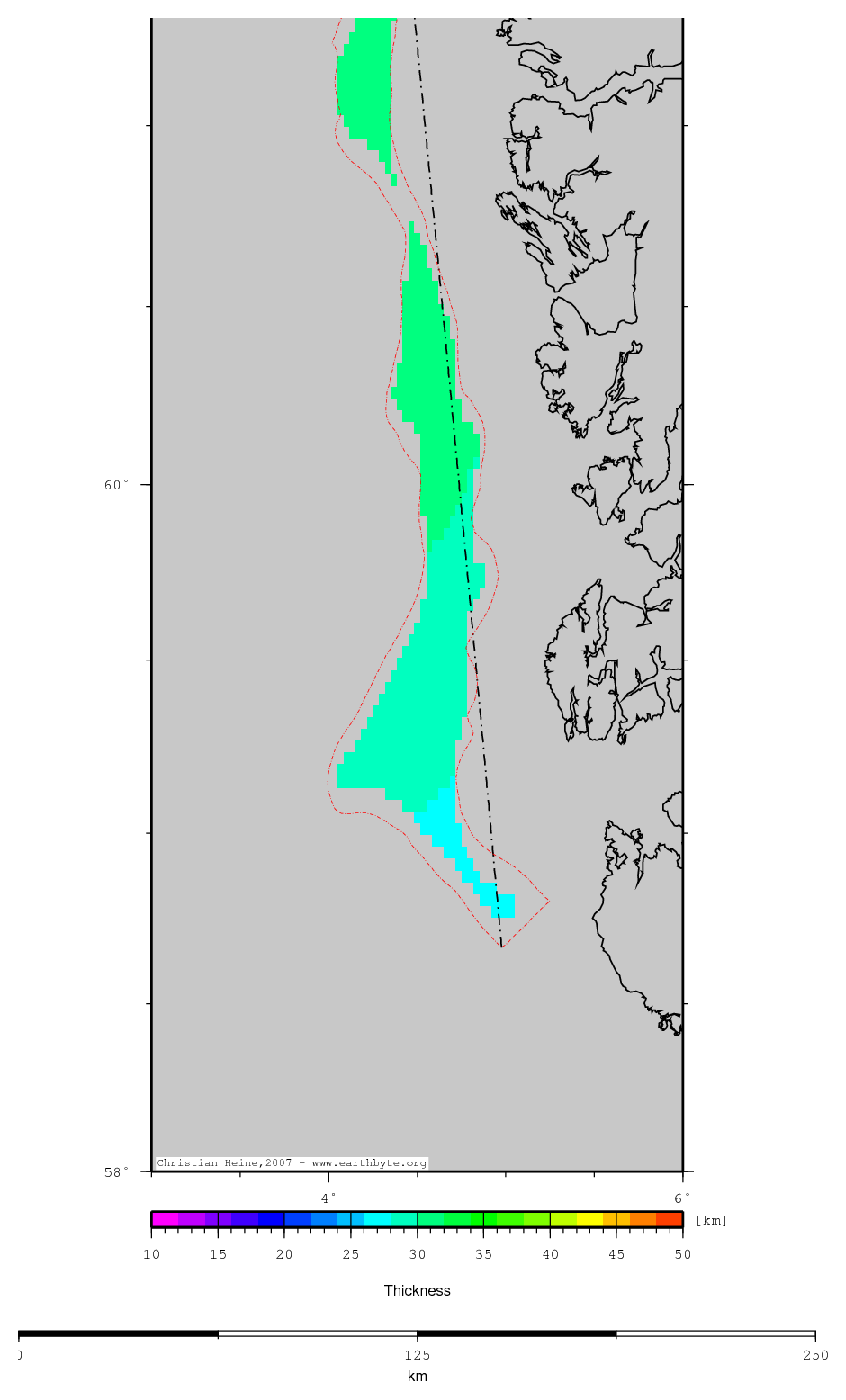 Oygarden Fault Zone location map