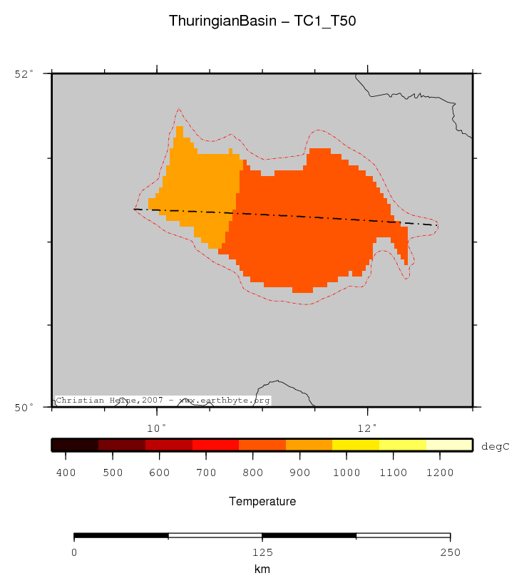 Thuringian Basin location map