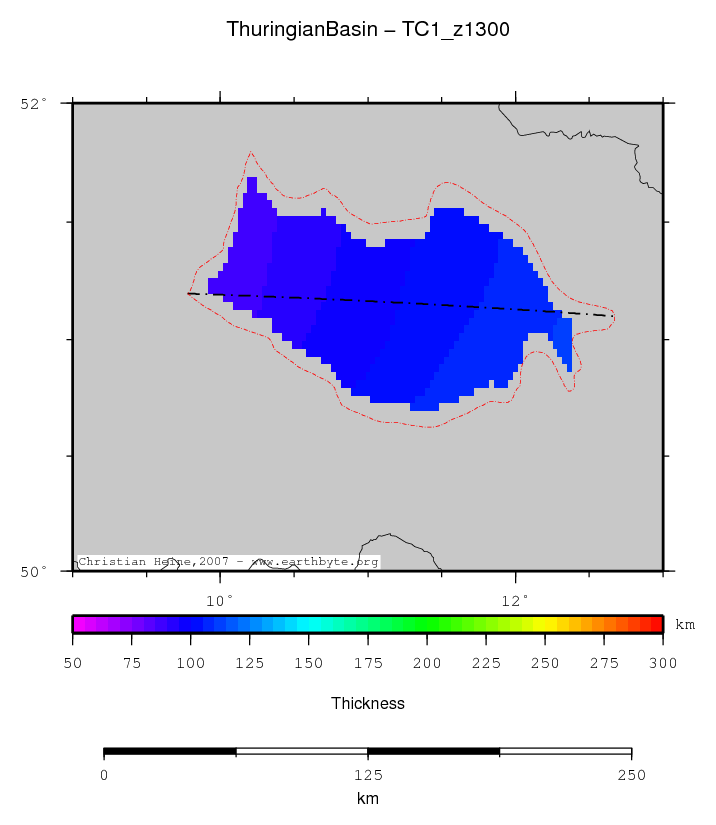 Thuringian Basin location map