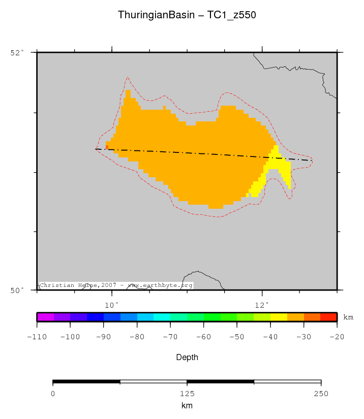 Thuringian Basin location map