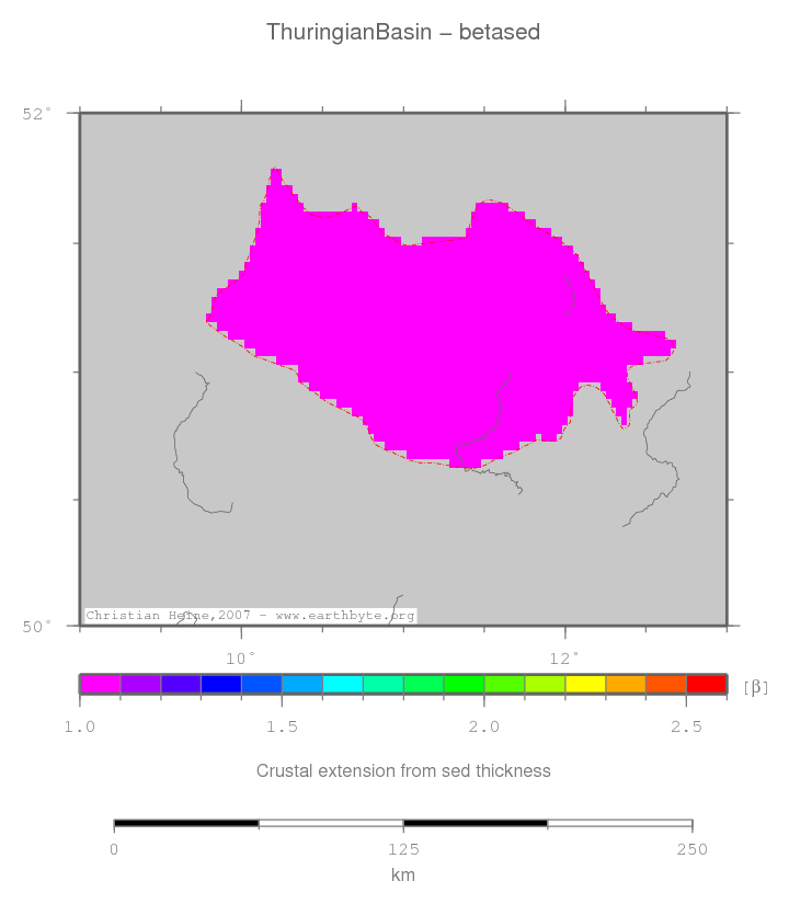 Thuringian Basin location map