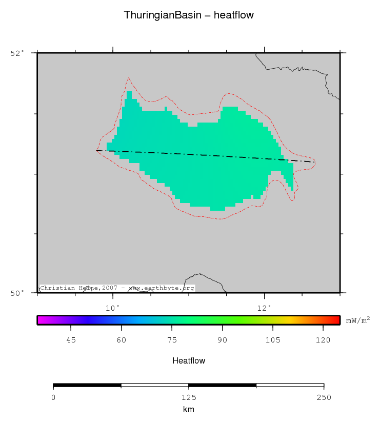 Thuringian Basin location map