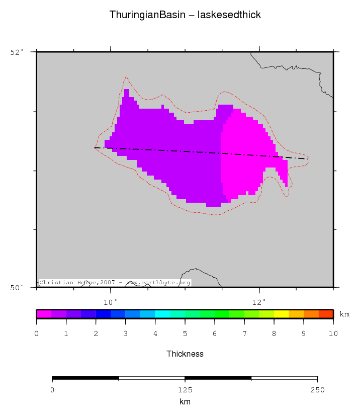 Thuringian Basin location map