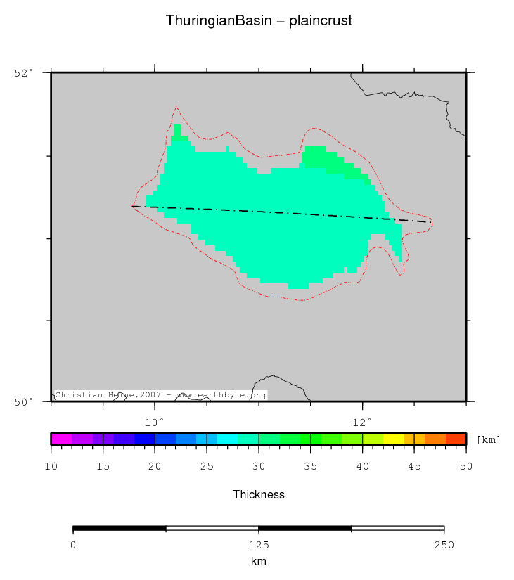 Thuringian Basin location map