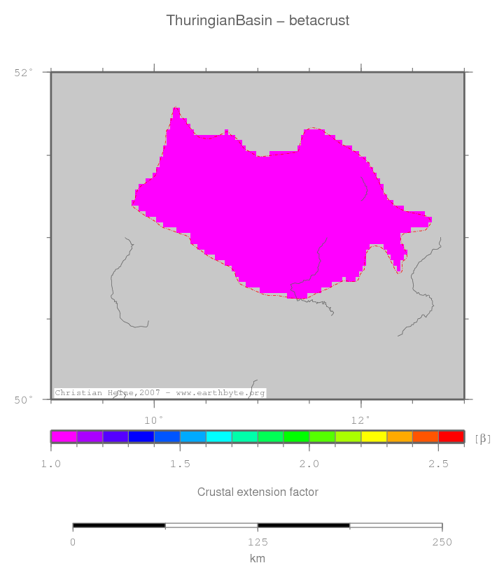 Thuringian Basin location map