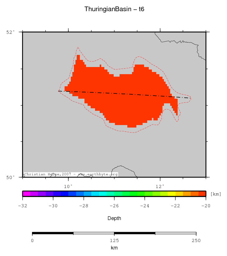 Thuringian Basin location map