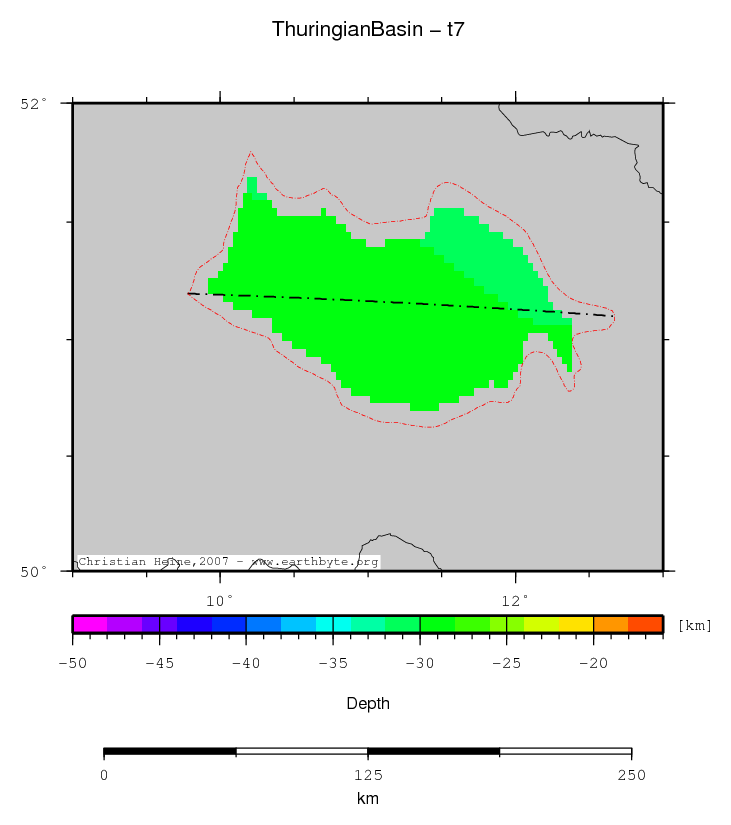 Thuringian Basin location map