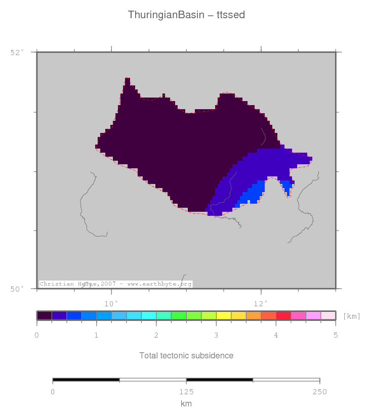 Thuringian Basin location map