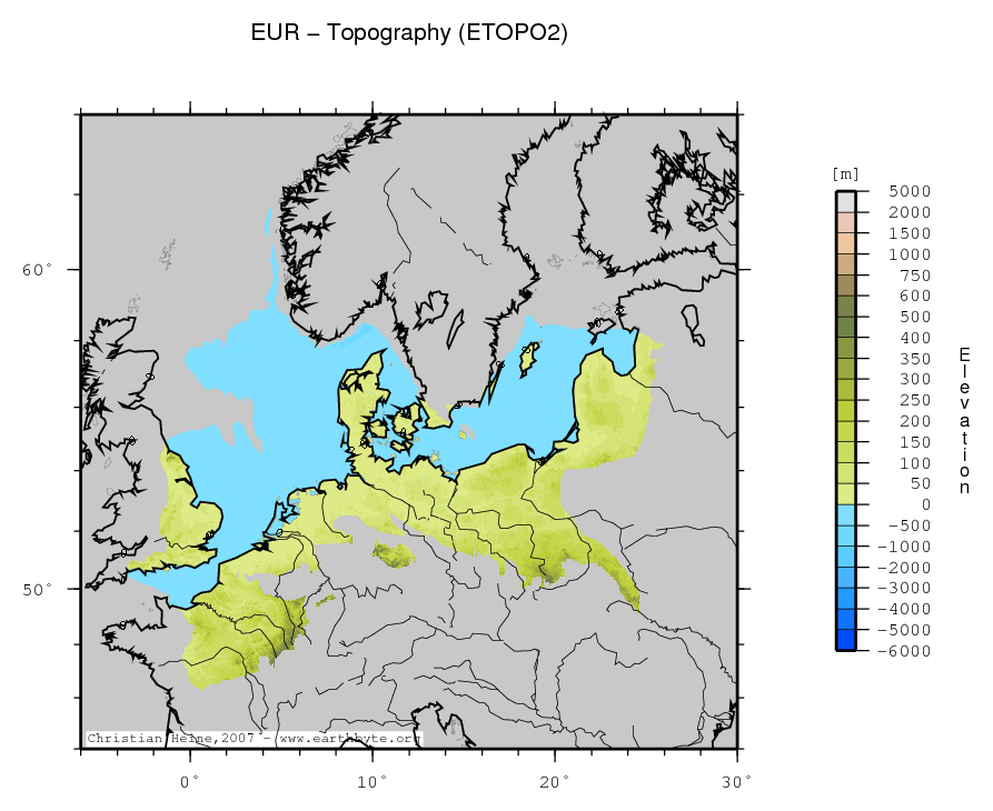 There is no grid with 2m resolution for this region available