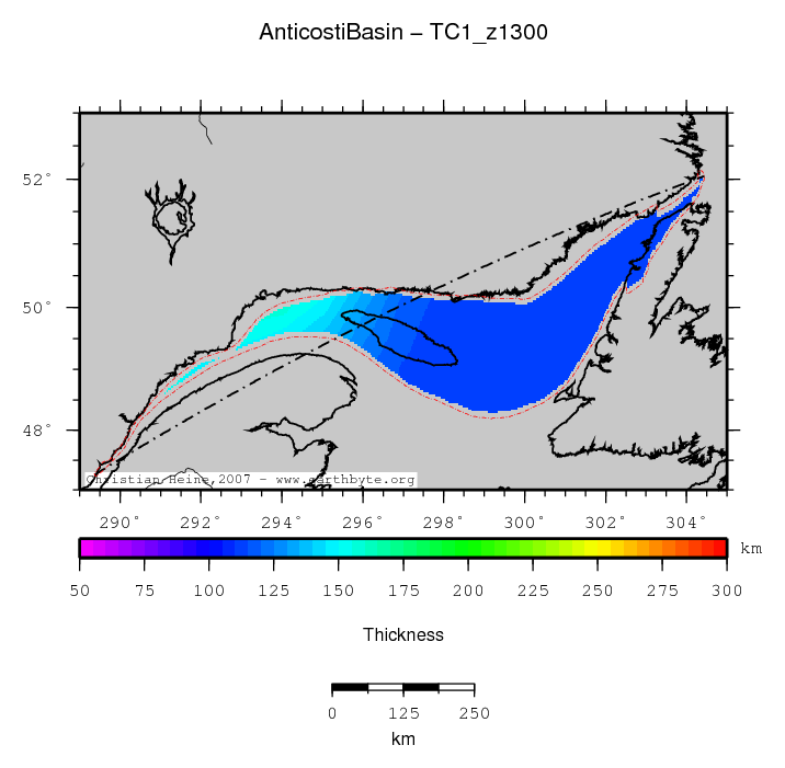 Anticosti Basin location map