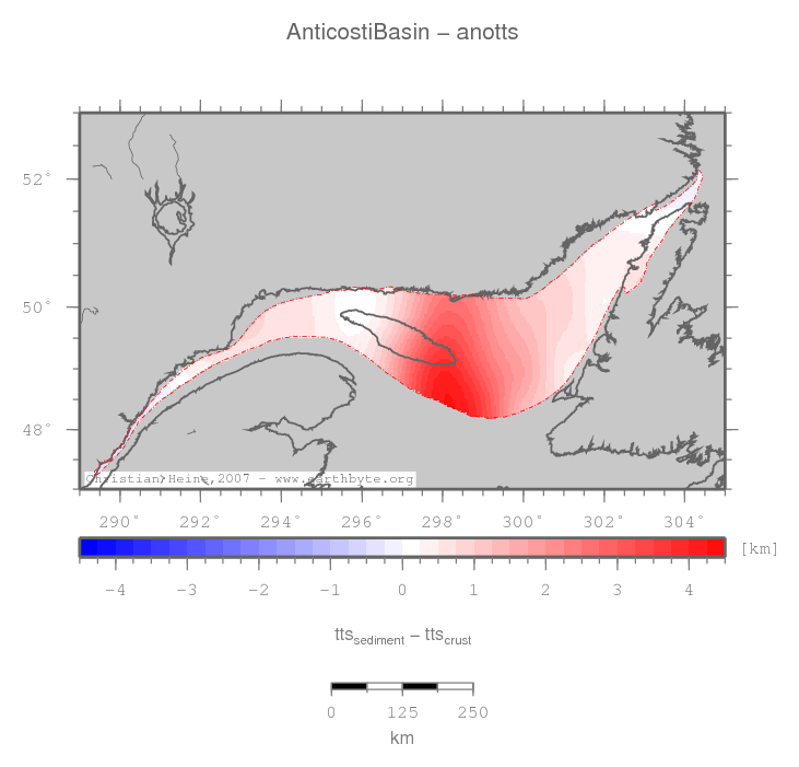 Anticosti Basin location map