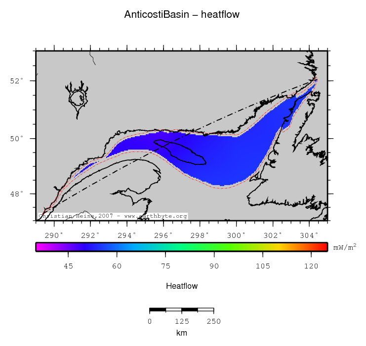 Anticosti Basin location map