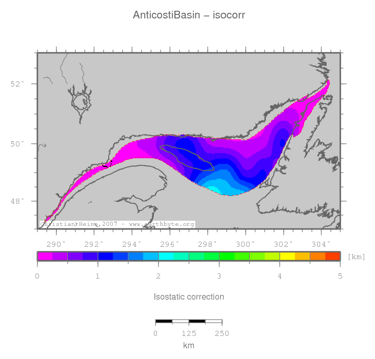 Anticosti Basin location map