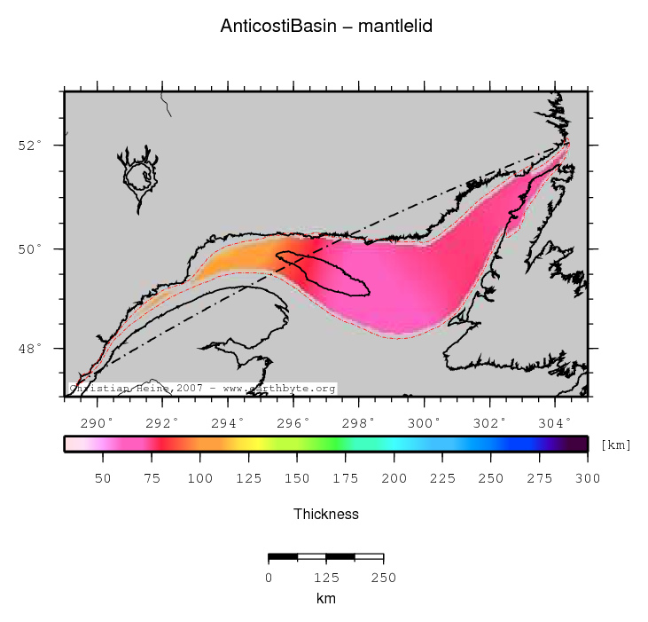 Anticosti Basin location map