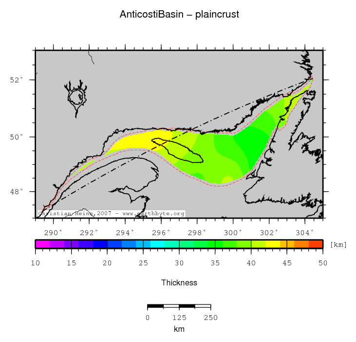 Anticosti Basin location map