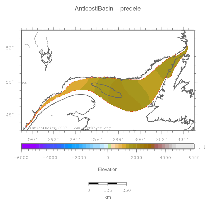 Anticosti Basin location map