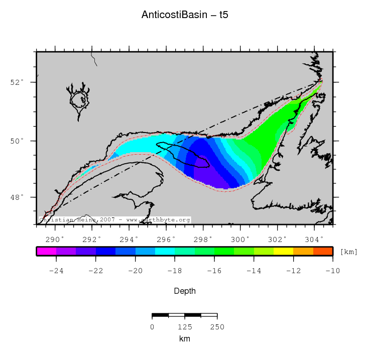 Anticosti Basin location map