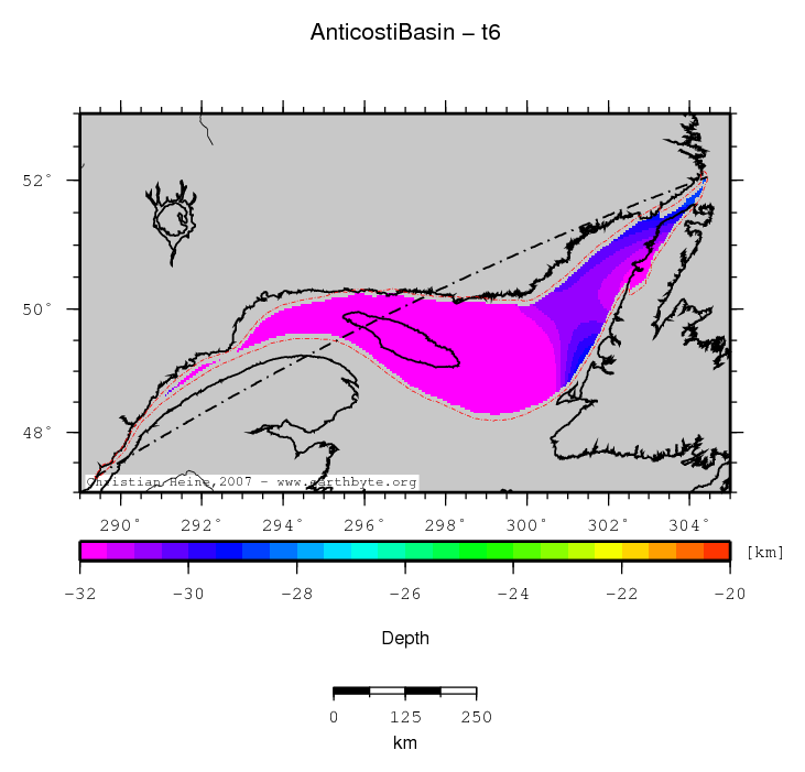 Anticosti Basin location map