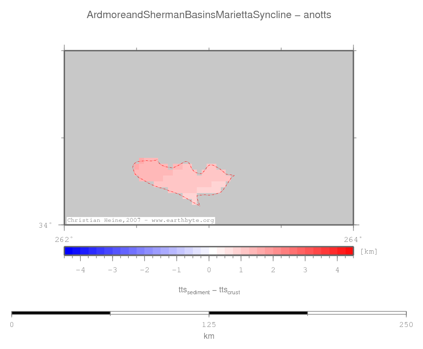 Ardmore and Sherman Basins/Marietta Syncline location map