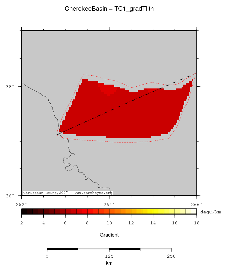 Cherokee Basin location map