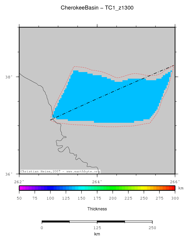 Cherokee Basin location map