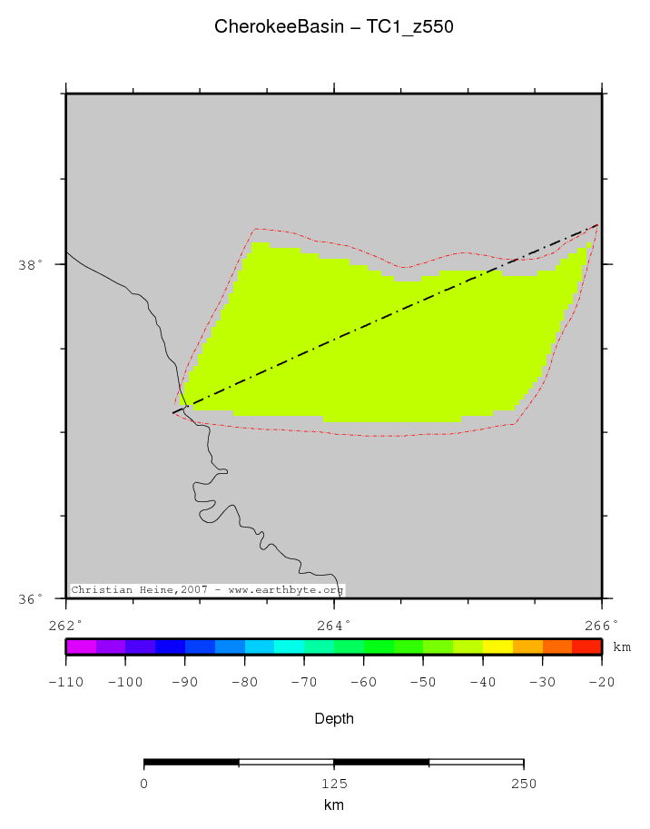 Cherokee Basin location map