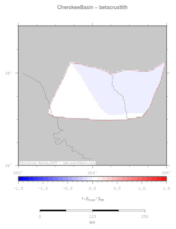 Cherokee Basin location map