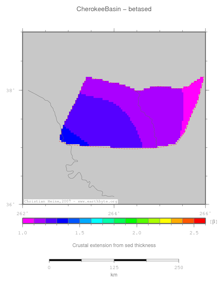 Cherokee Basin location map