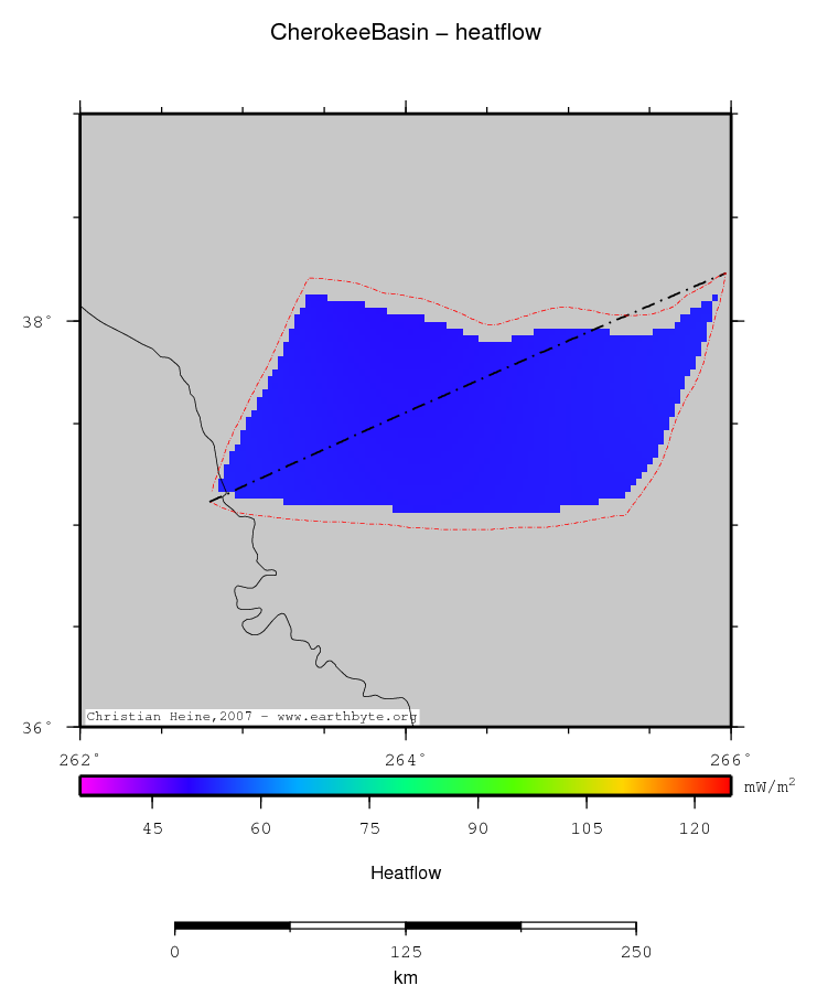 Cherokee Basin location map