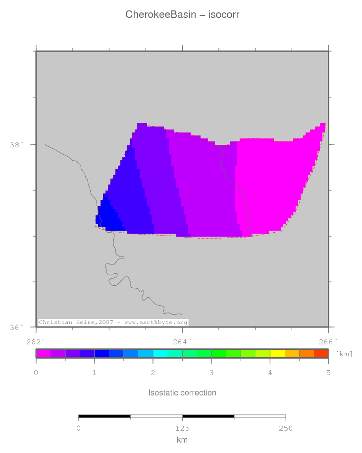 Cherokee Basin location map