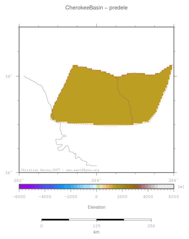 Cherokee Basin location map