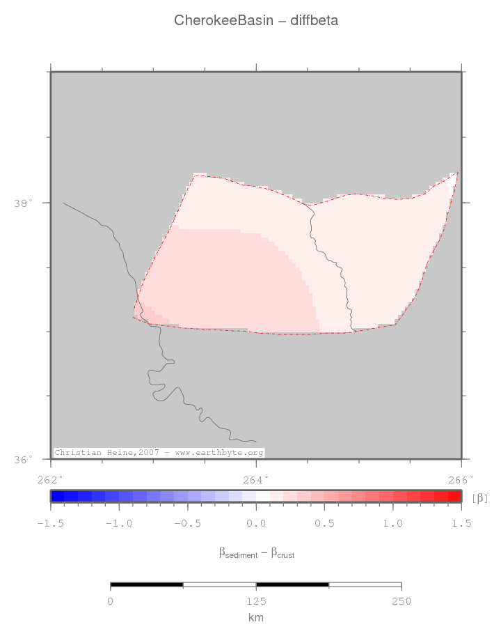 Cherokee Basin location map