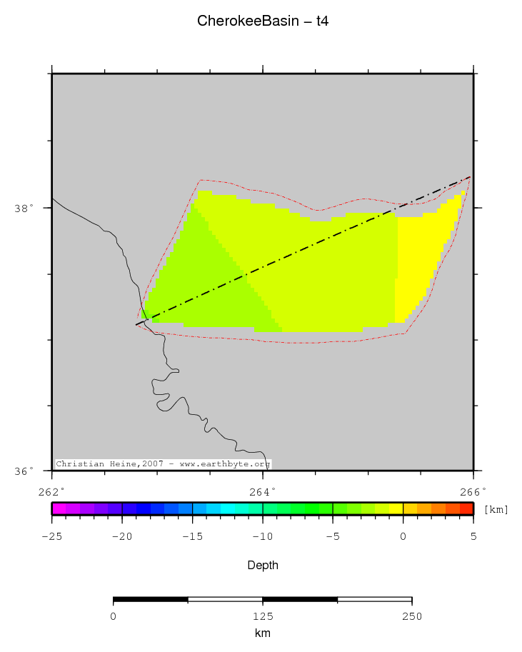 Cherokee Basin location map