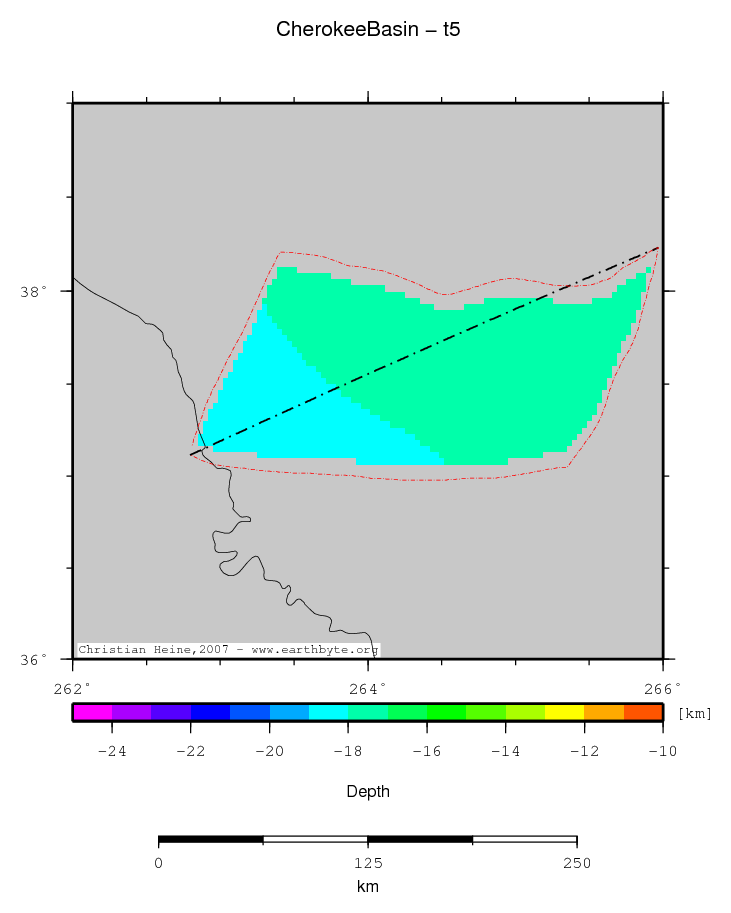 Cherokee Basin location map