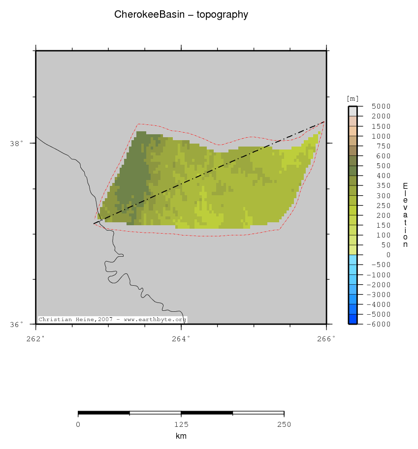 Cherokee Basin location map