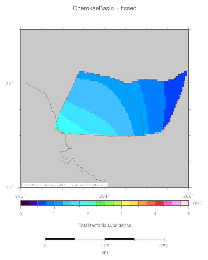 Cherokee Basin location map