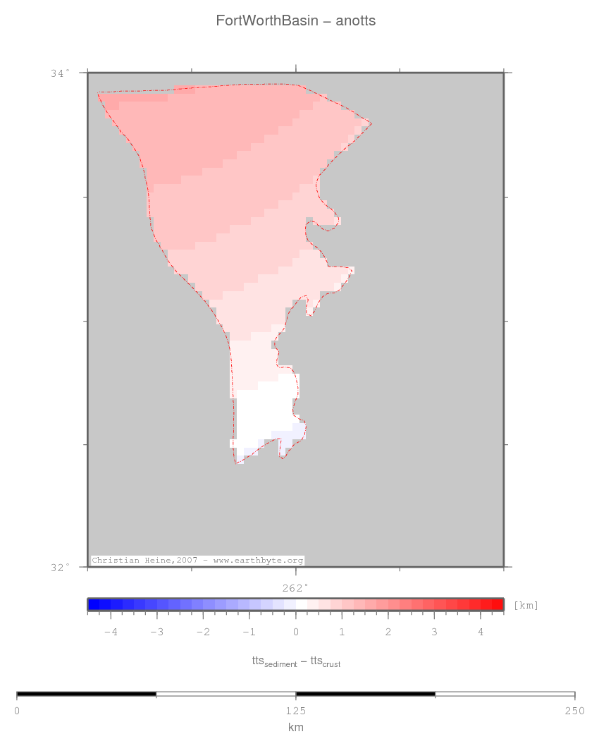 Fort Worth Basin location map