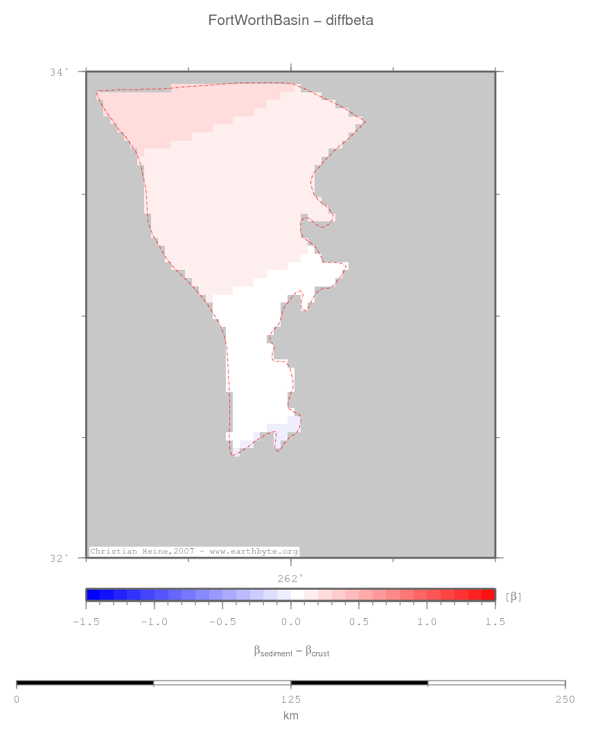 Fort Worth Basin location map