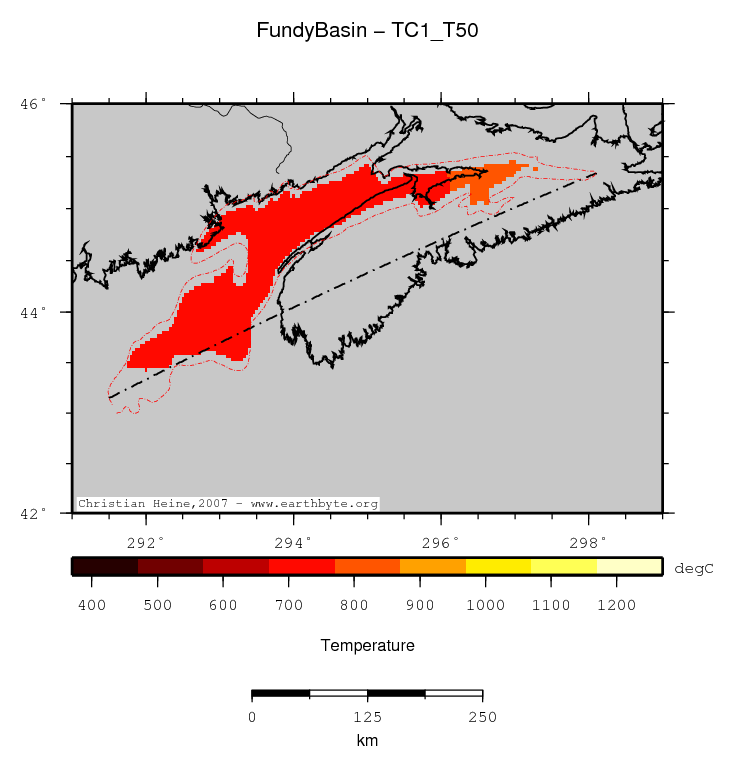 Fundy Basin location map