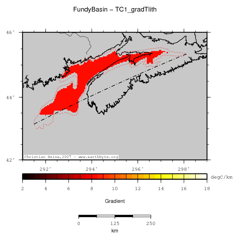 Fundy Basin location map