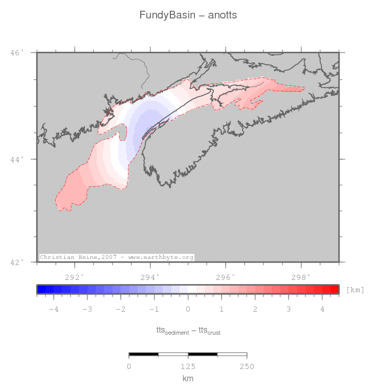 Fundy Basin location map