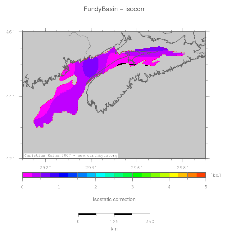 Fundy Basin location map